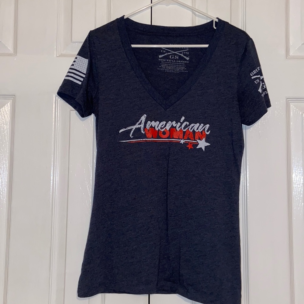 Grunt Style Women’s Fit “American Woman” Tee